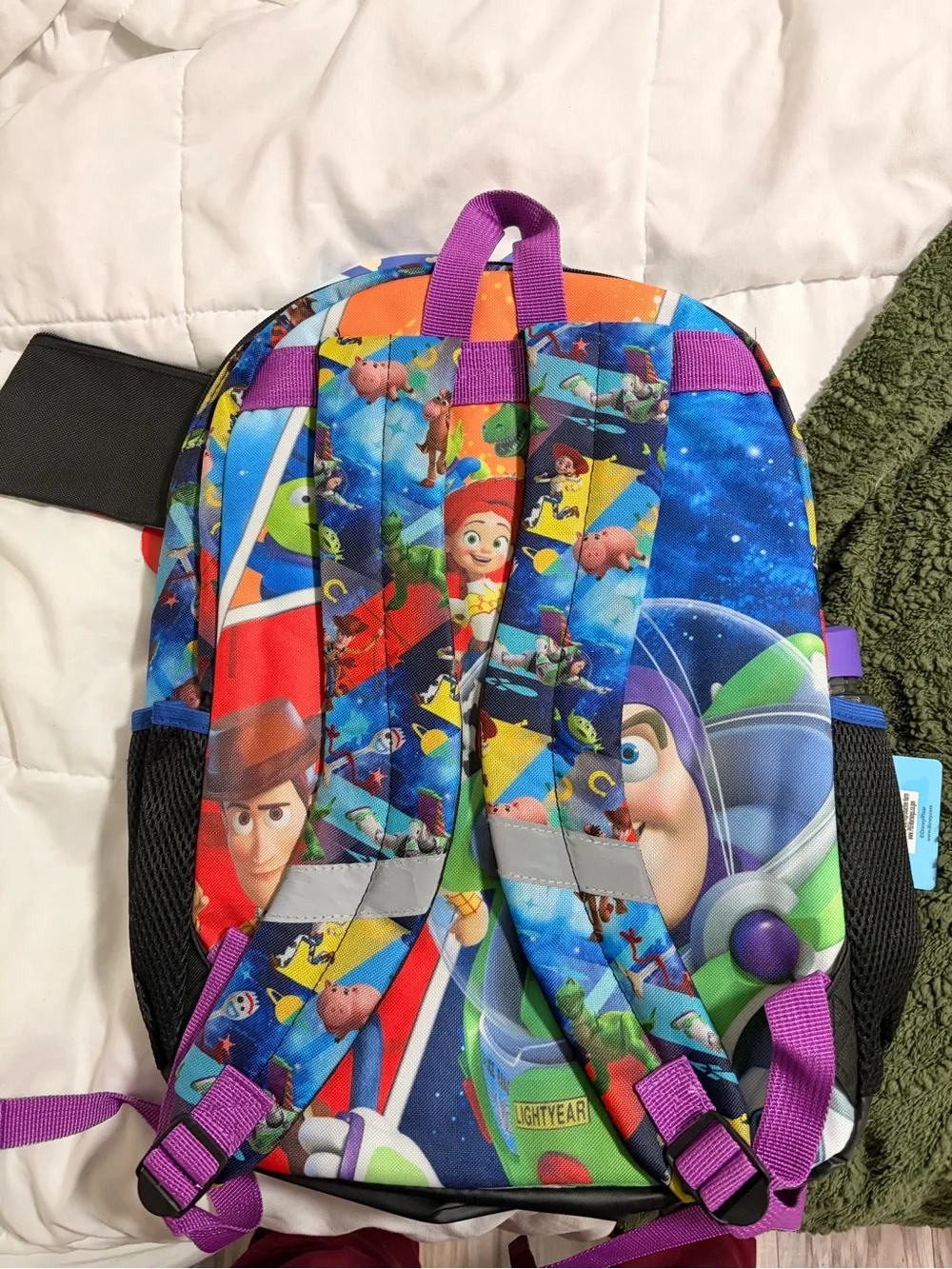 Disney Toy Story Kids Backpack Set in Blue & Purple